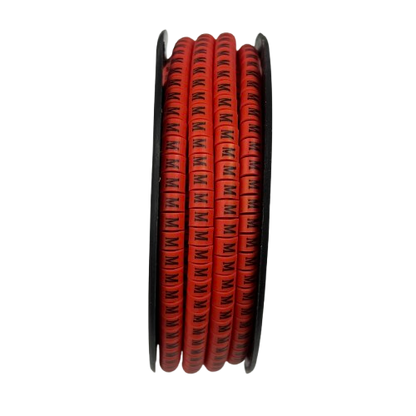 Grippes cable management spool with M Marker Red 2.6mm to 4.2mm 1000pcs for organized wiring