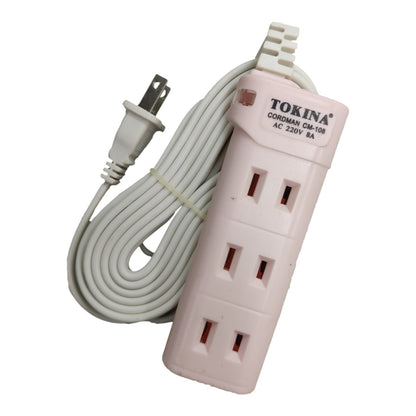 Tokina Extension Cord 3.6 Meters 3 Gang Flat Pin, 3 Meters Extension Cord 3 Socket Flat Pin Receptacle