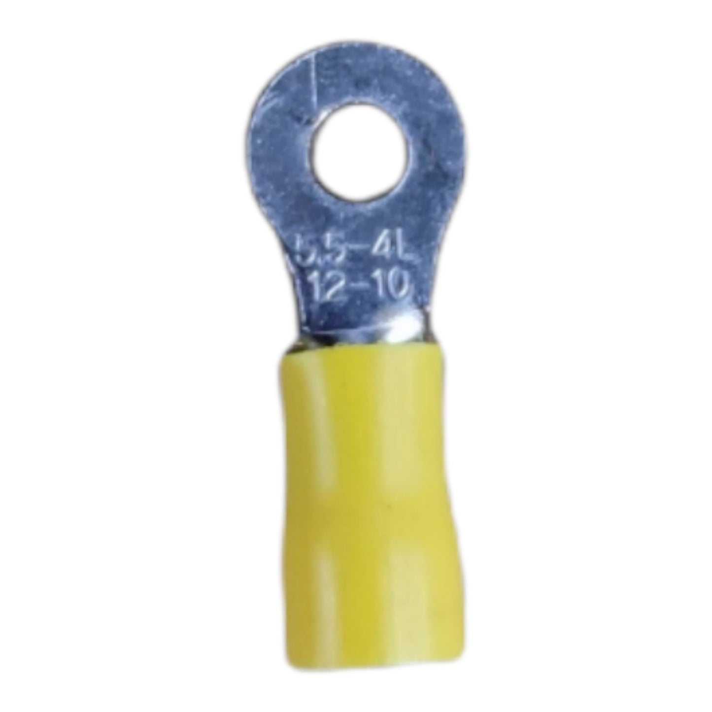 Local Terminal Lugs Ring Type Yellow Insulation 5.5mm (5Pcs + 5Pcs Free) , Ring Terminal Lugs,  Round Terminal Lugs
