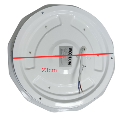 Electx 12W LED ceiling light daylight 6500K LED 220V with a 23cm diameter design for modern lighting