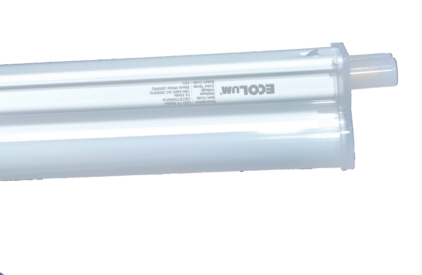 Ecolum 14W T5 LED batten 220V 3000K providing bright and efficient lighting for indoor use