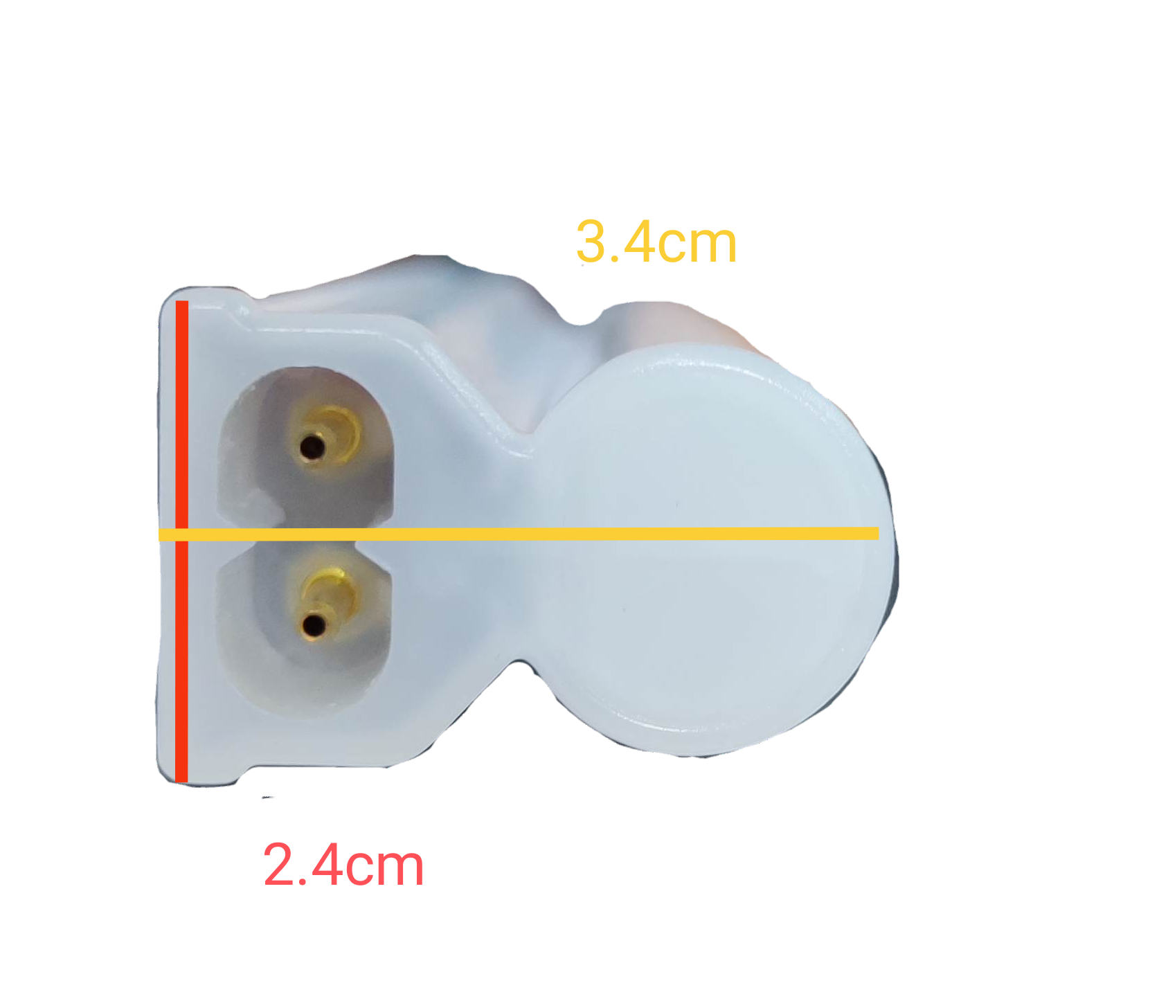 Ecolum 14W T5 LED batten 220V 3000K with two-pin connector for efficient lighting