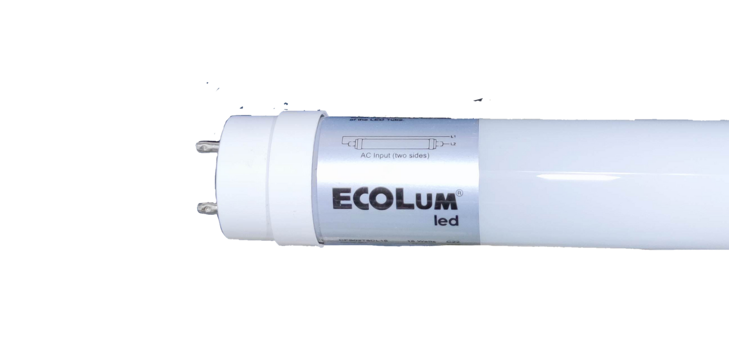 Ecolum 18W LED fluorescent lamp with a sleek design for bright, energy-efficient lighting