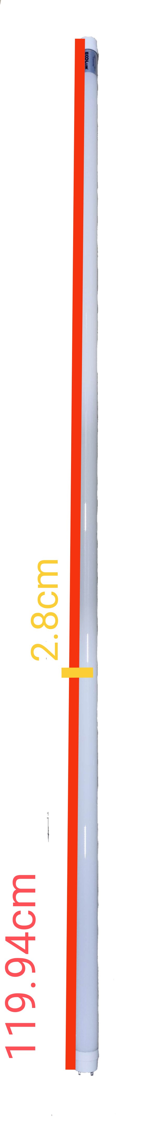 Ecolum 18W LED fluorescent lamp in a sleek design, ideal for brightening indoor spaces efficiently