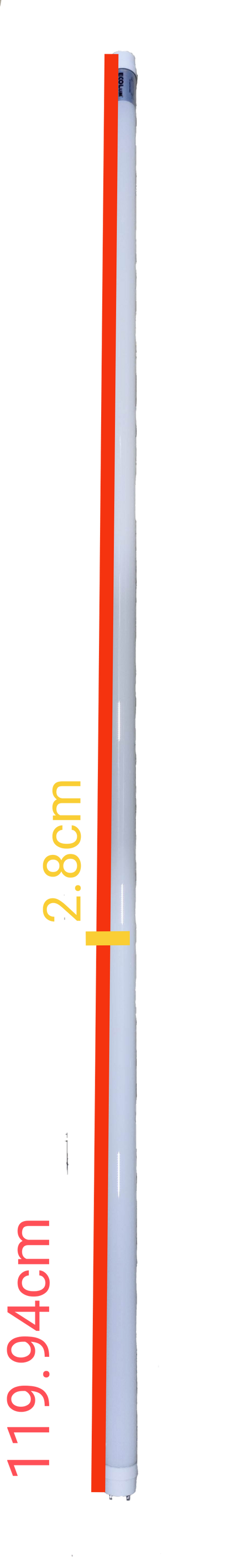 Ecolum 18W LED fluorescent lamp in a sleek design, ideal for brightening indoor spaces efficiently