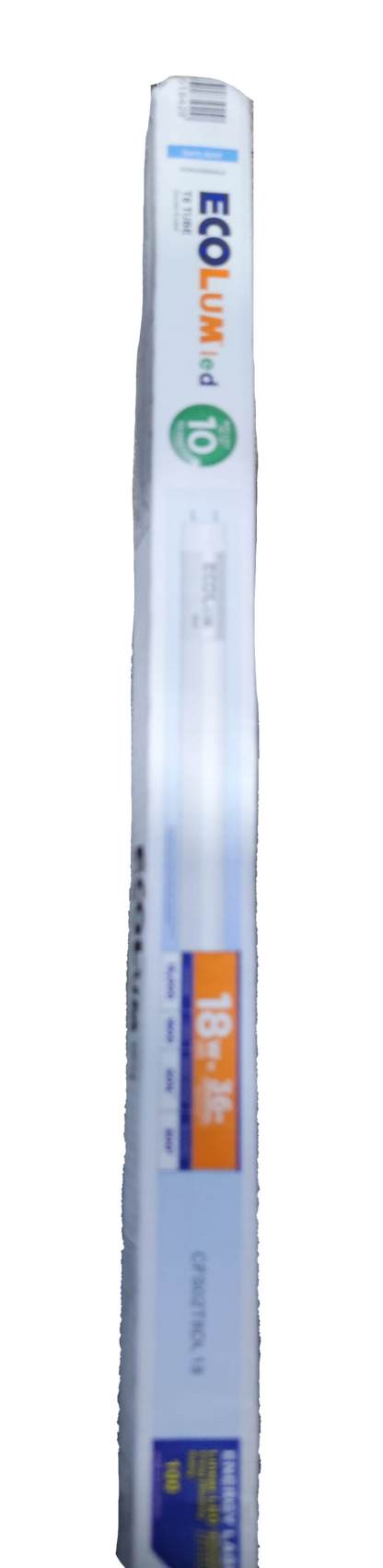 Ecolum 18W LED fluorescent lamp in packaging for energy-efficient lighting solutions