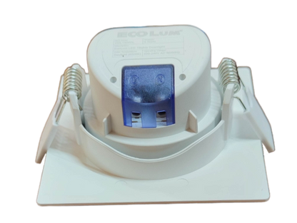 Ecolum 5W daylight 6500K ceiling light featuring a compact design and easy installation clips