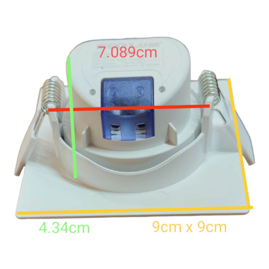 Ecolum 5W LED Tiltable Recessed Downlight Daylight 6500K 220V 3.5 Inches CDL1405DL