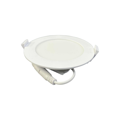 Ecolum 6W LED recessed round downlight in sleek white design for modern home lighting