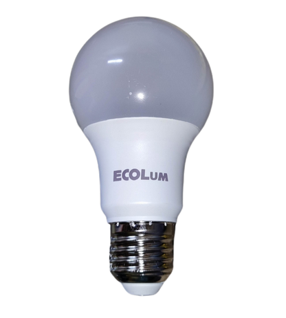 Ecolum 9W LED bulb warm white with a classic shape for energy-efficient lighting