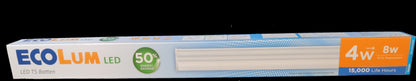 Ecolum 4W T5 LED Fluorescent Fixture 220V Warm White, T5 LED Batten 4W 220V 3000K 31cm length