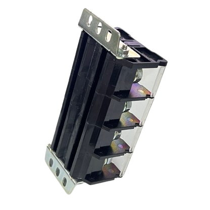 Auspicious 100A Terminal Block with Cover 4 Pairs heavy duty black 4 pair insulated electrical connector