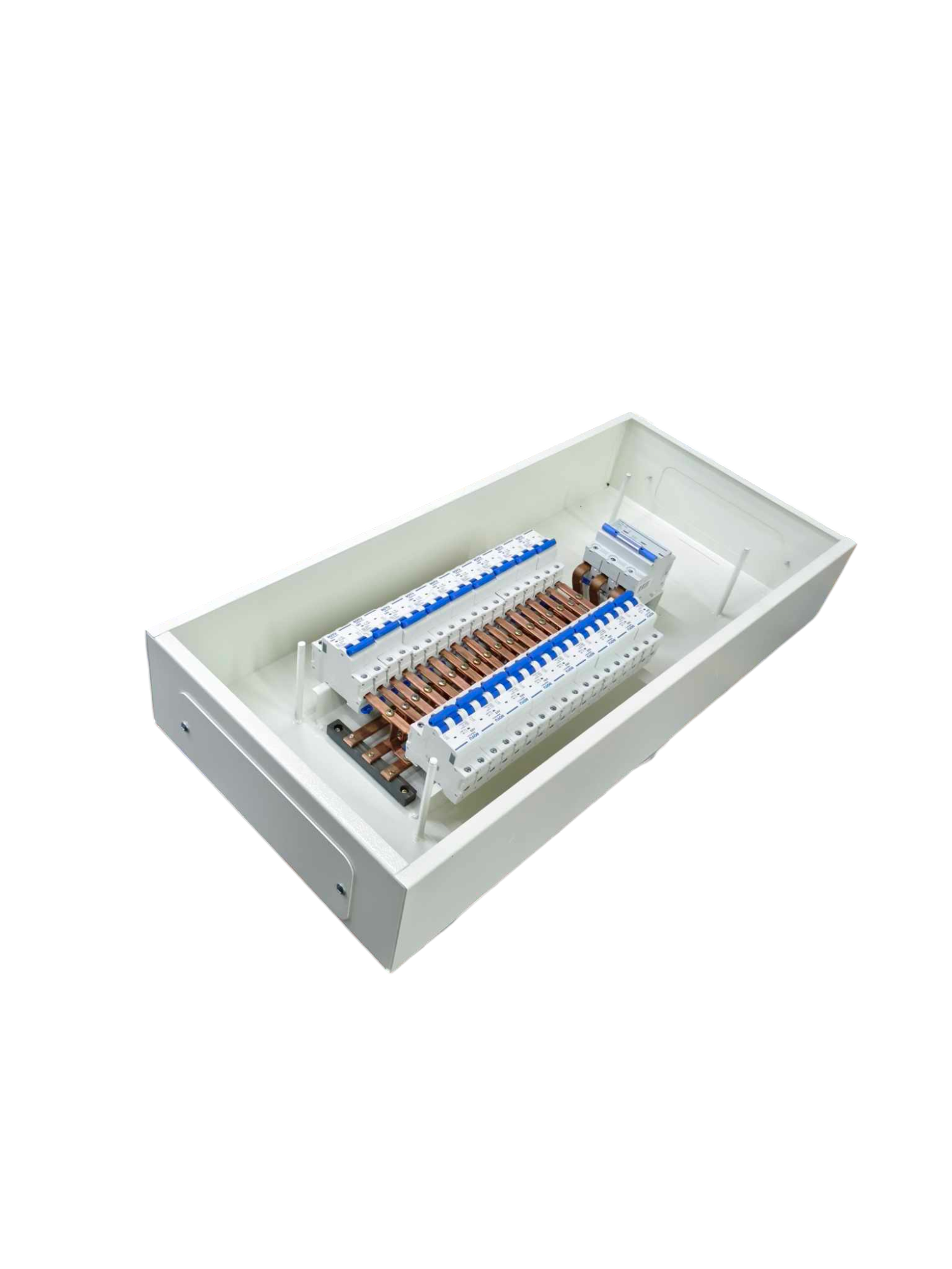 Chint and Royu 18 branches Distribution with 125A 3 Phase metal distribution board with copper busbars and breakers