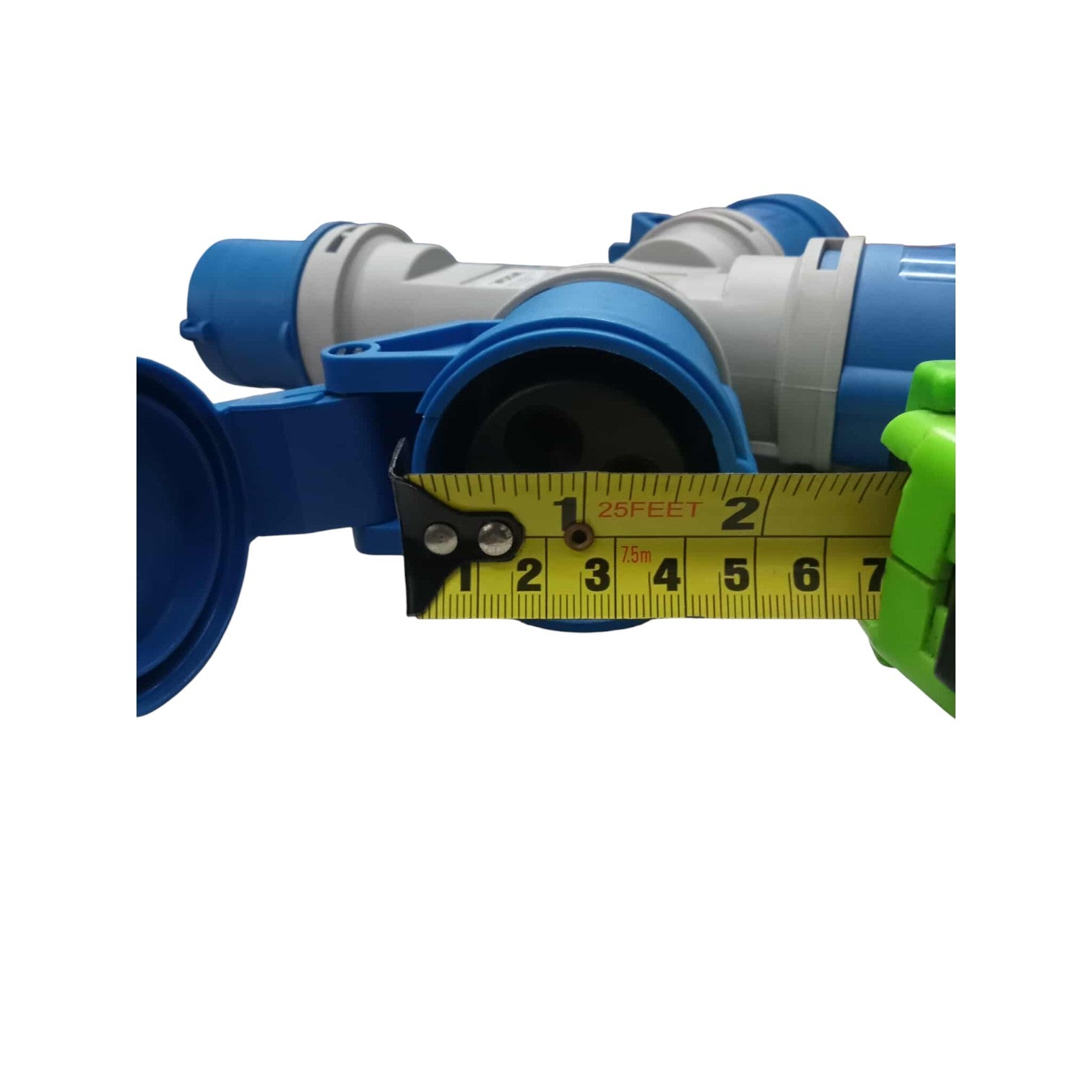 16A Industrial Connector Splitter Electx Electrical Supply with Measuring Tape for Size Reference