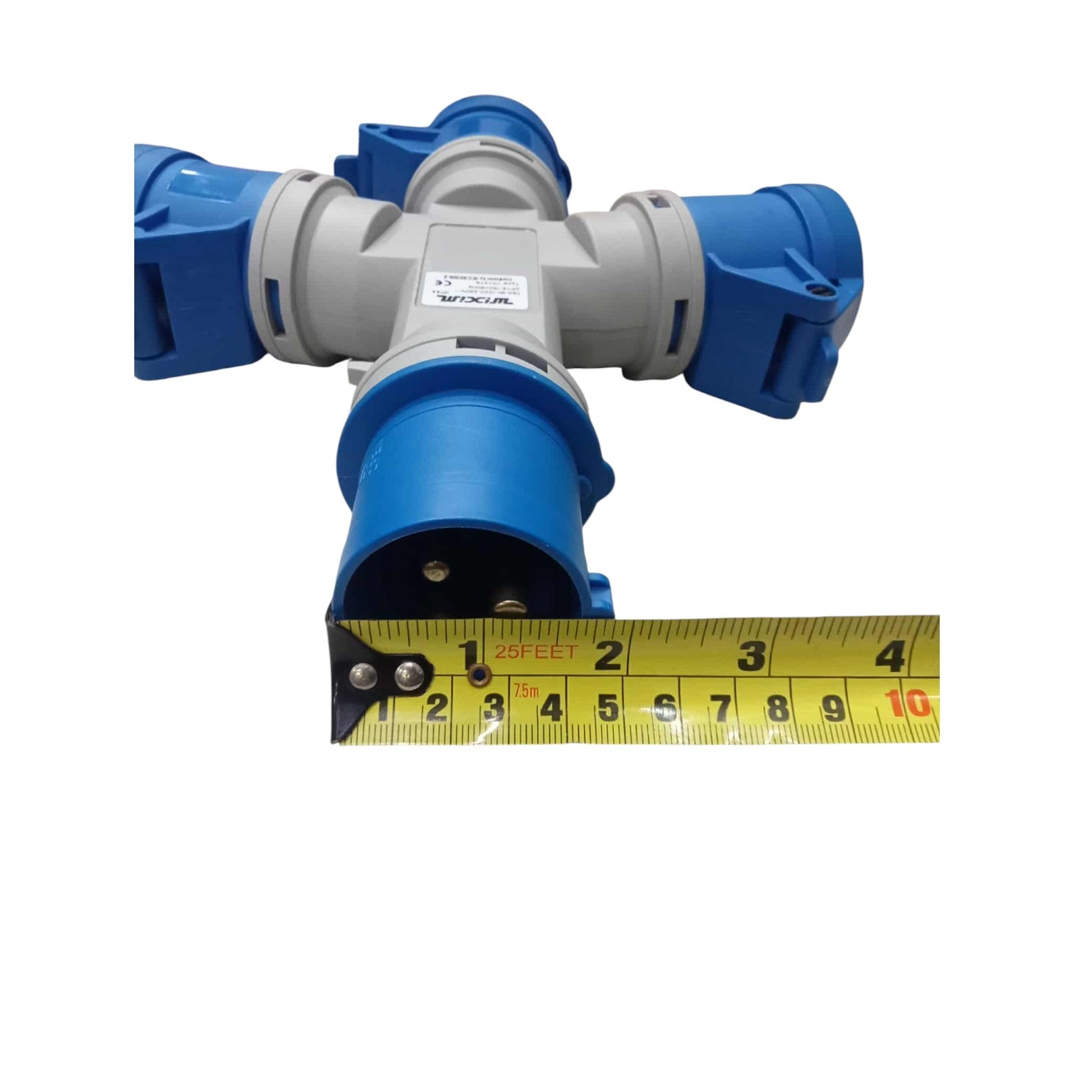 16A Industrial Connector Splitter Electx Electrical Supply with multiple blue outlets for efficient power distribution
