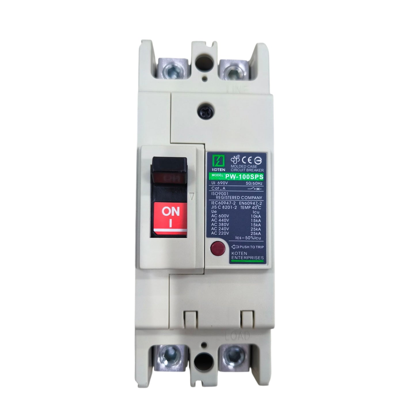 Koten Circuit Breaker for electx Electrical Supply with On Switch and Safety Features