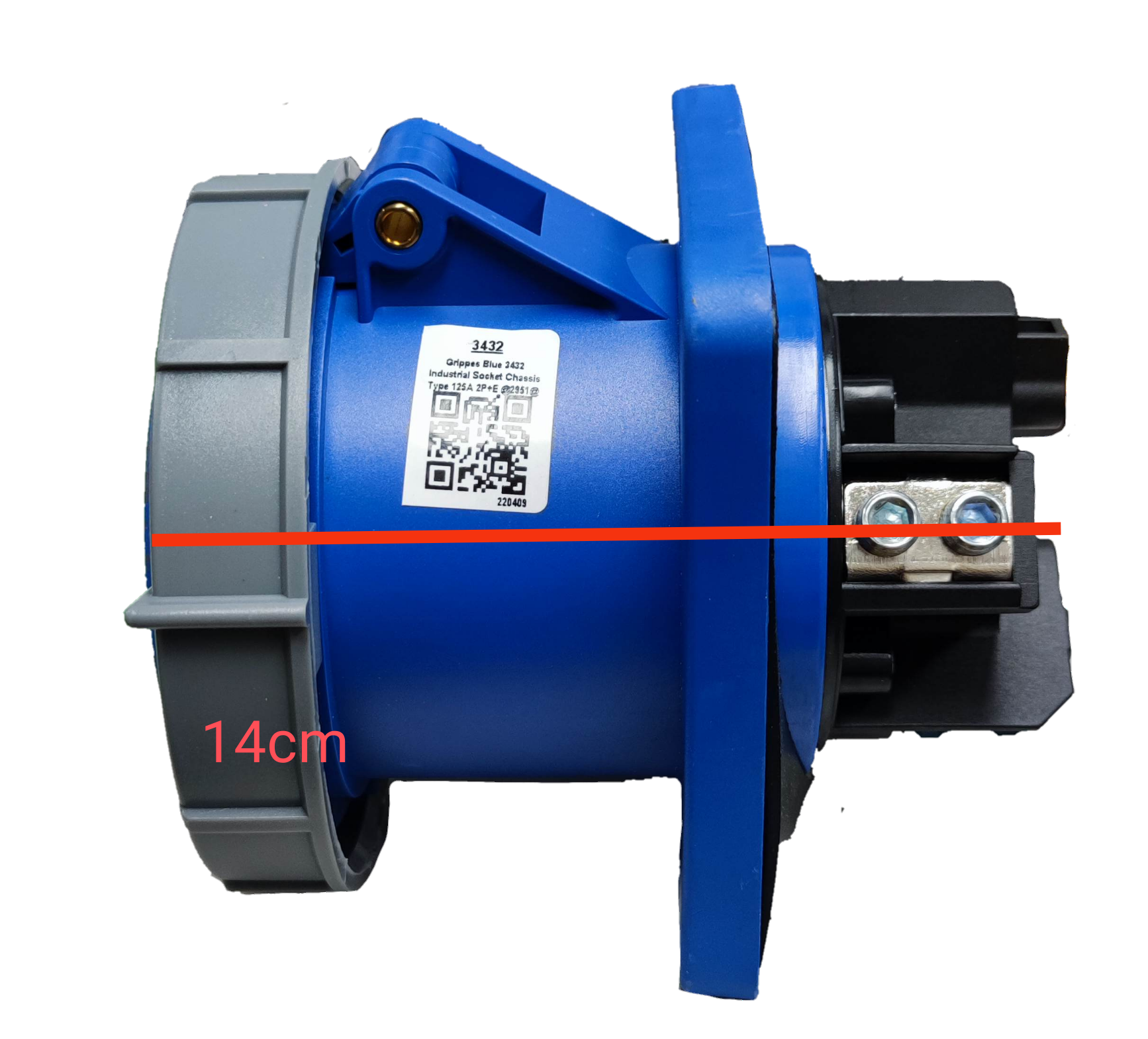 Grippes Electx Electrical Supply 14cm Motor Starter with Durable Housing and Secure Connectors