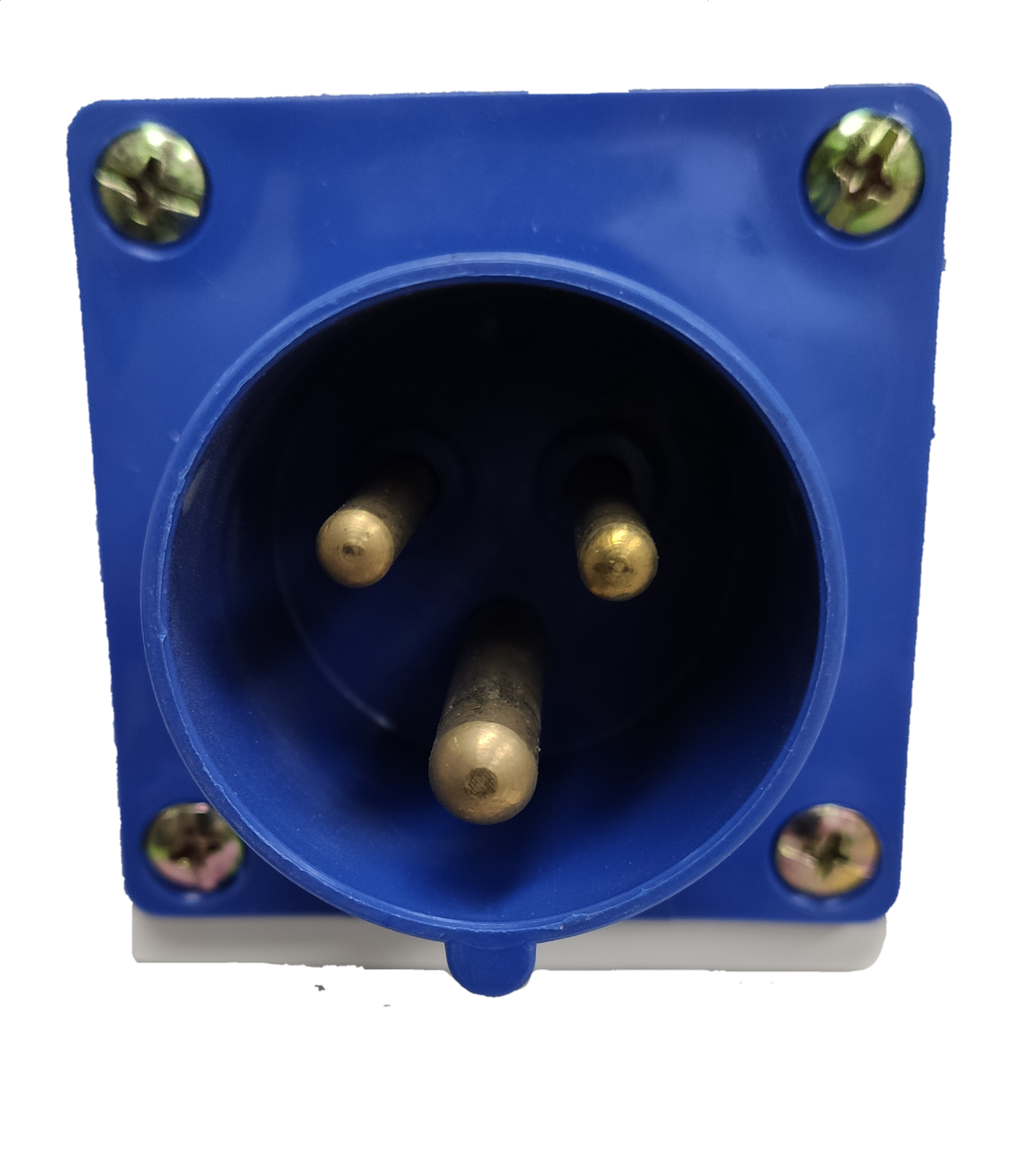 Grippes Blue Power Plug Outlet with Three Pins from Electx Electrical Supply for Reliable Connections