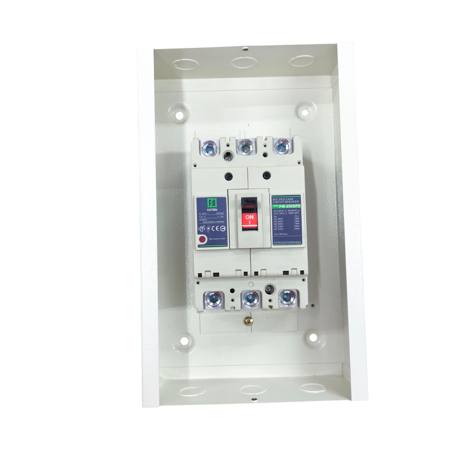 Koten Circuit Breaker in White Enclosure for Safety, available at electx Electrical Supply
