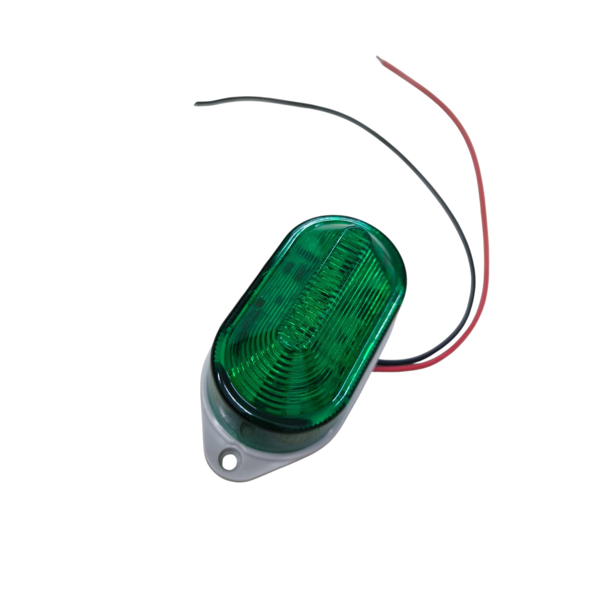 Denko Green Work and Safety Light for Electx Electrical Supply with durable housing and two wire connections