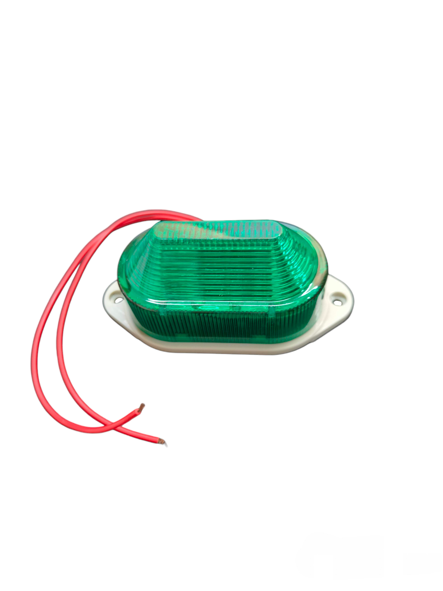 Denko Green Work Safety Light with Red Wires for Visibility at Electx Electrical Supply