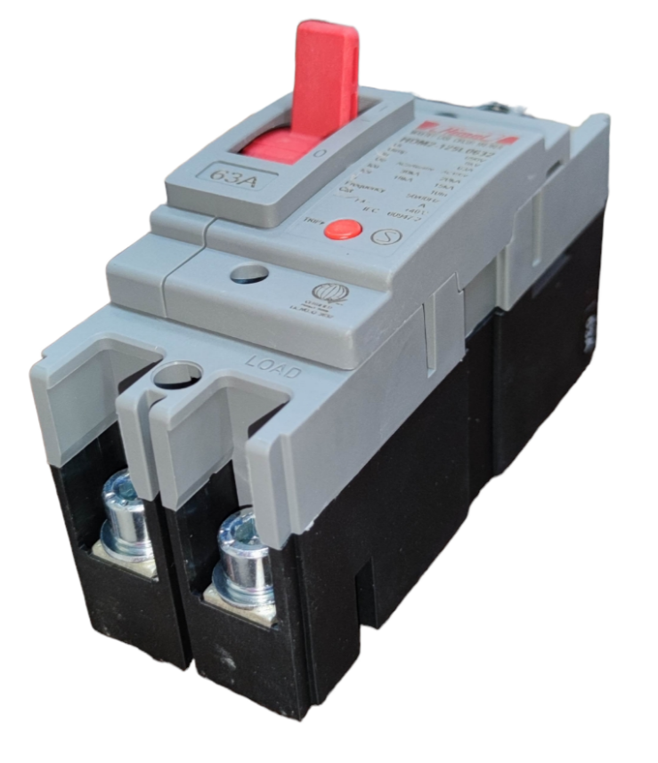Himel Circuit Breaker with Red Toggle Switch available at Electx Electrical Supply