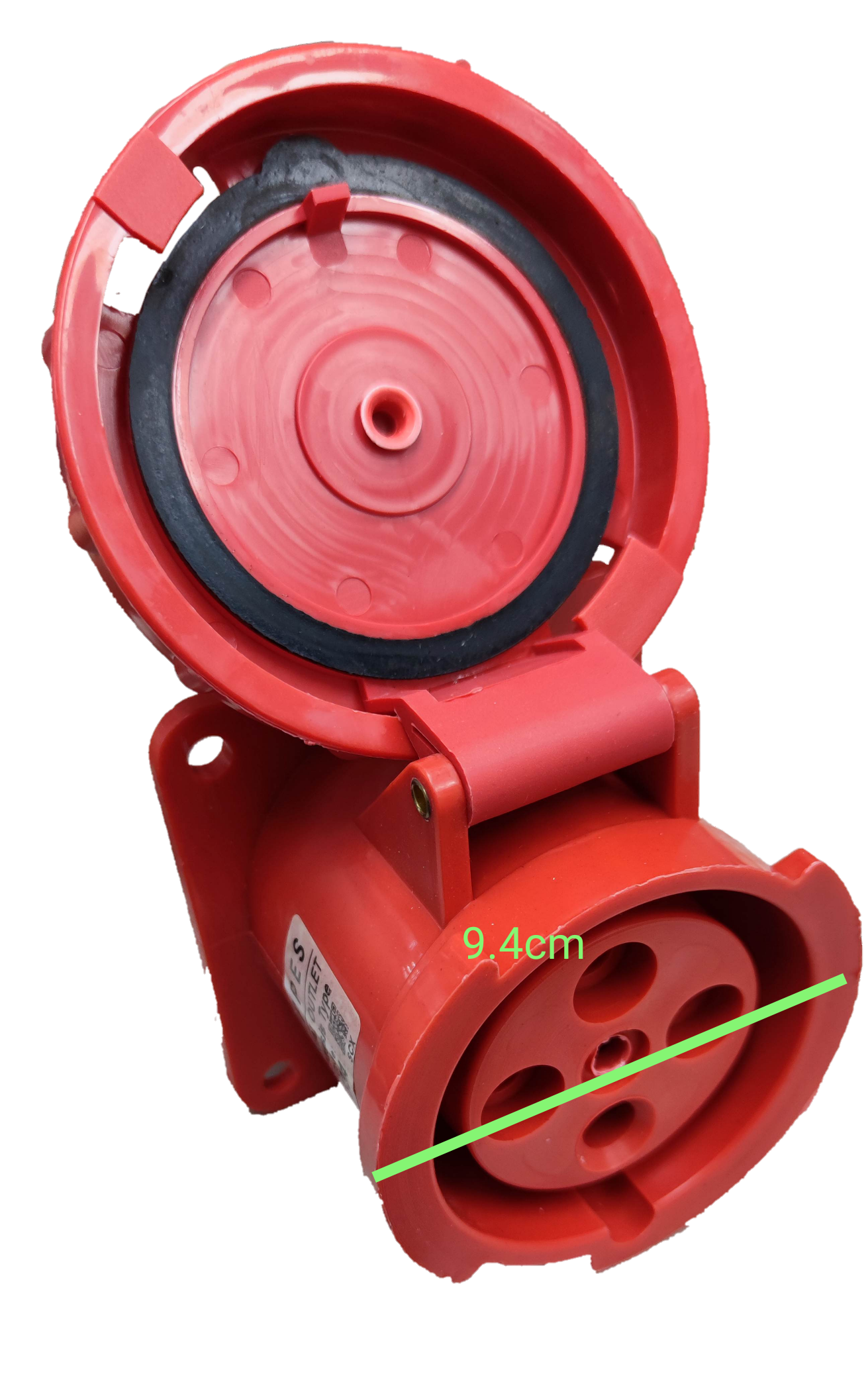 Grippes Red Power Socket with Cover for Outdoor Use from Electx Electrical Supply