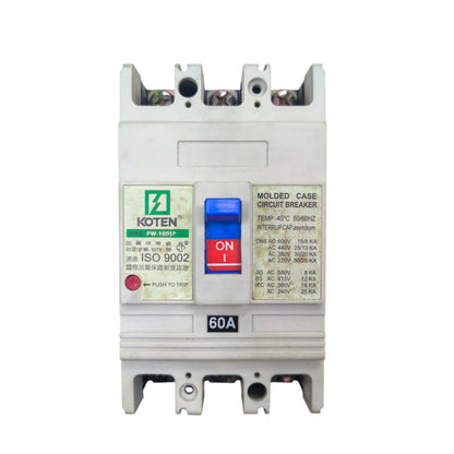 Koten Molded Case Circuit Breaker rated 60A for Electx Electrical Supply applications