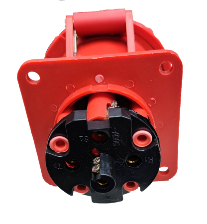 Grippes Electrical Supply Power Point in Red with Multiple Connectors for Electx Electrical Supply