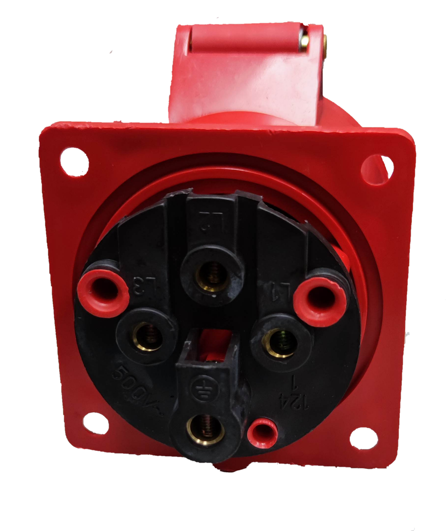 Grippes Electx Electrical Supply Red Power Plug with Multiple Connectors for Reliable Electrical Access