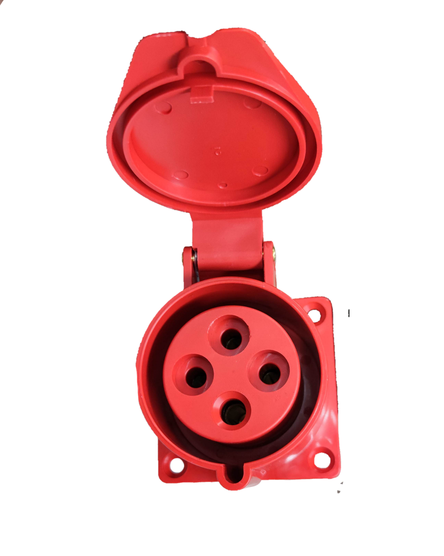 Grippes Red Power Point with Four Sockets for Electx Electrical Supply Applications