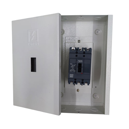 Schneider & Koten Circuit Breaker housed in a white metal enclosure for electx Electrical Supply