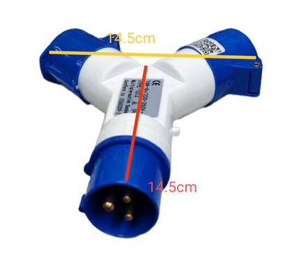 Grippes Electx Electrical Supply Three-Way Power Connector with 14.5cm Length for Circuitry Connections