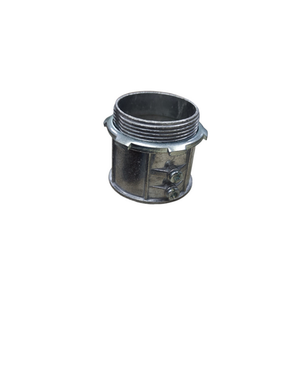 Durable EMT connector with lock nut for secure electrical conduit connections