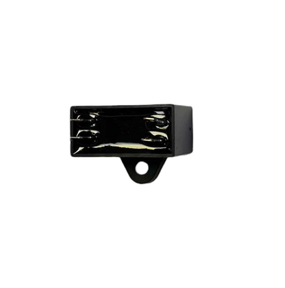 Black electrical component fan capacitor 2.5uF 450V with mounting hole for circuitry parts