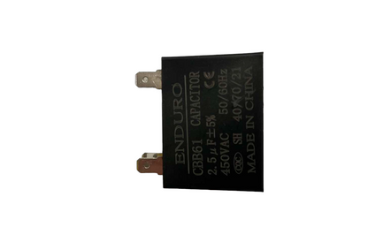 Fan capacitor 2.5uF 450V black rectangular electrical component made in China