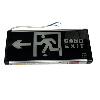 Exit Sign Double Face Running Man work and safety light with left arrow and Chinese characters