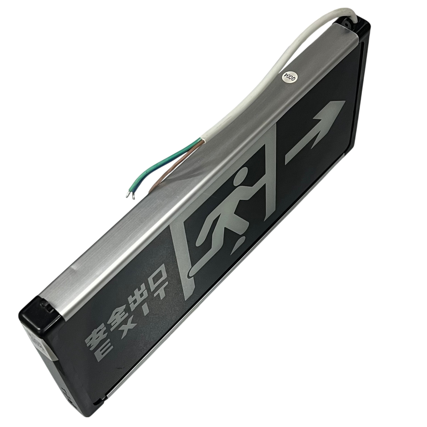 Exit Sign Double Face Running Man work and safety light with arrow and wiring from China