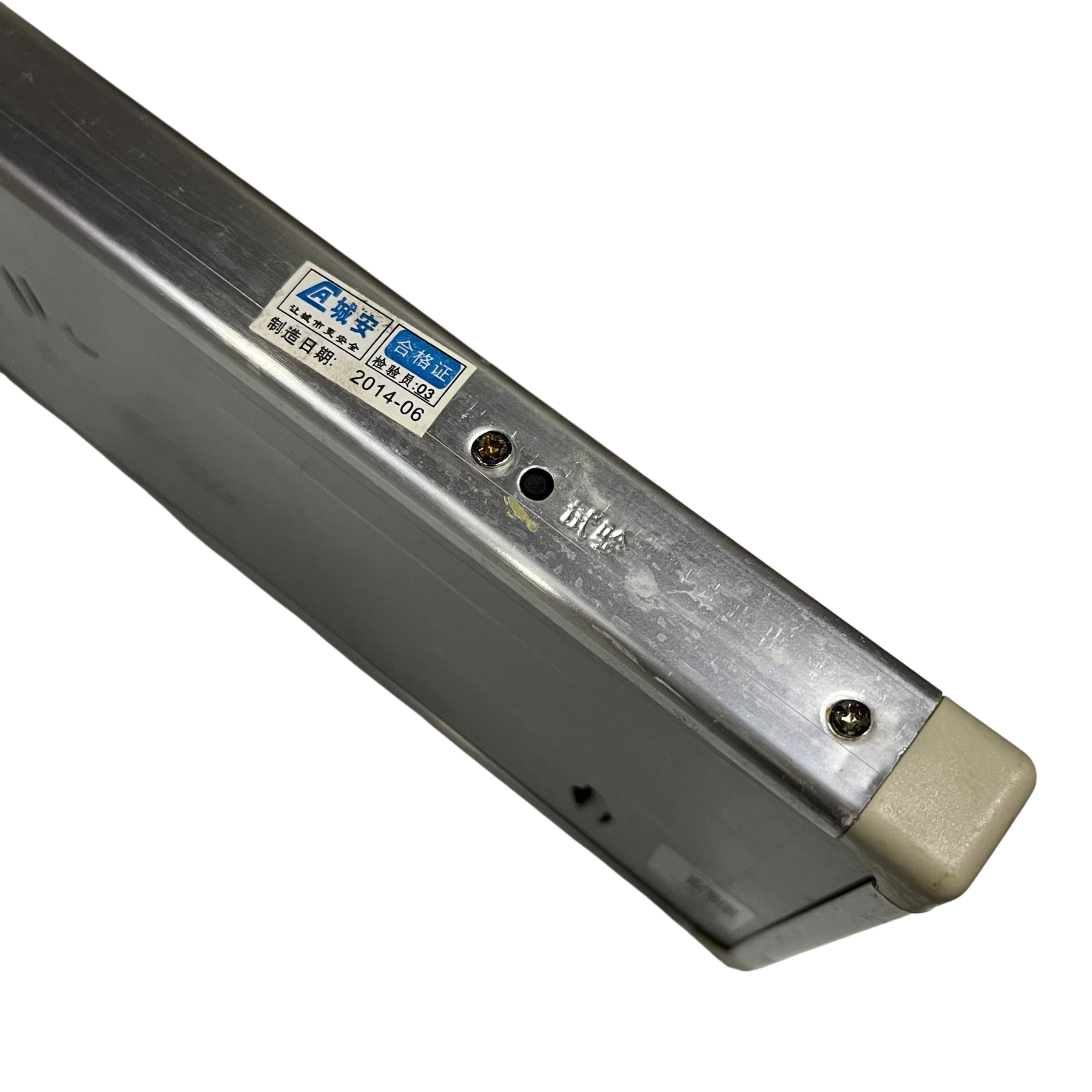 China made Exit Sign LED 3W 220V Green with metal casing and mounting features for work and safety lighting