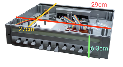 Commax Expansion Unit 10 Station for CLS-10T with multiple connection ports and wiring inside