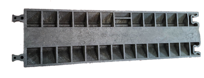 Grippes Ramp Cable Protector 2 Channel, 1 Meter x 27cm x 5cm, Cable Rubber Ramp Can be attached with 90 degrees Bend