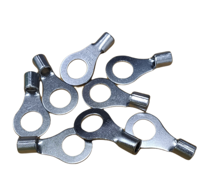 local Terminal Lugs Ring Type Without Insulation 14mm (4Pcs + 4Pcs Free) , Ring Terminal Lugs,  Round Terminal Lugs