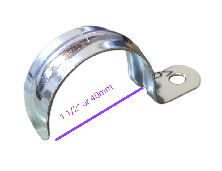 Metal Clamp Single Hole , 1/2" Metal Clamp, 3/4" Metal Clamp, 1" Metal Clamp, Metal Clamp 1 1/4", Metal Clamp 1 1/2", Metal Clamp 2", Metal Clamp 3", Malleable Clamp