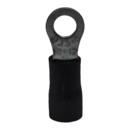 Local Terminal Lugs Ring Type Black Insulation 3.5mm (5Pcs + 5Pcs Free) , Ring Terminal Lugs,  Round Terminal Lugs