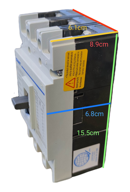 Chint 125A 3 Pole Industrial Circuit Breaker 3 Phase 125AF 25 KAIC 400V NM1-125S/3300/125A , Circuit Breakers