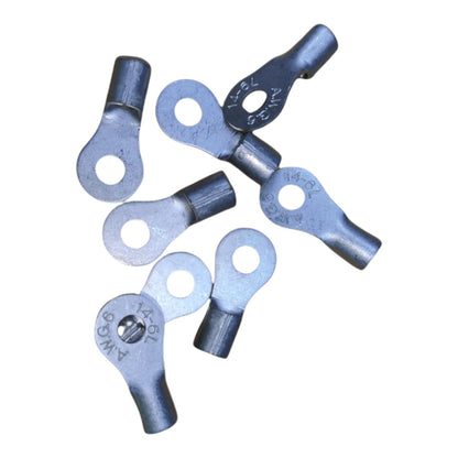 local Terminal Lugs Ring Type Without Insulation 14mm (4Pcs + 4Pcs Free) , Ring Terminal Lugs,  Round Terminal Lugs