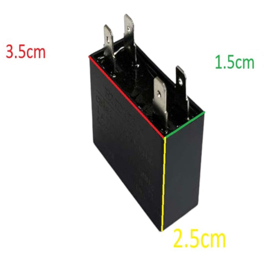 Enduro 1uF 450V Square Type Motor Capacitor for Electric Fan Motor