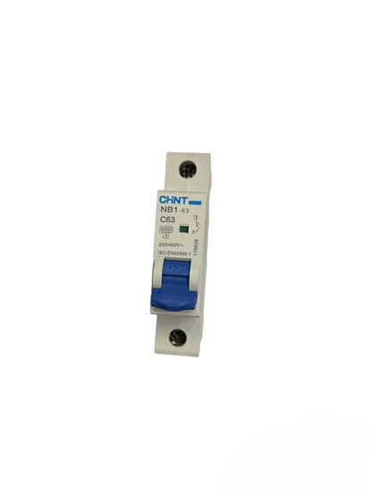 Chint 63A 1Pole 6KAIC 220V with indicator Miniature Circuit Breaker NB1-63 1P C63 6KADB