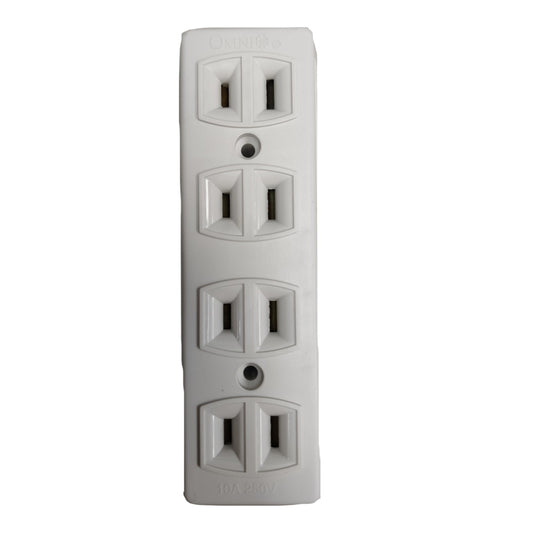 Omni  4 Gang Extension Outlet  Surface Type Outlet  STO-004