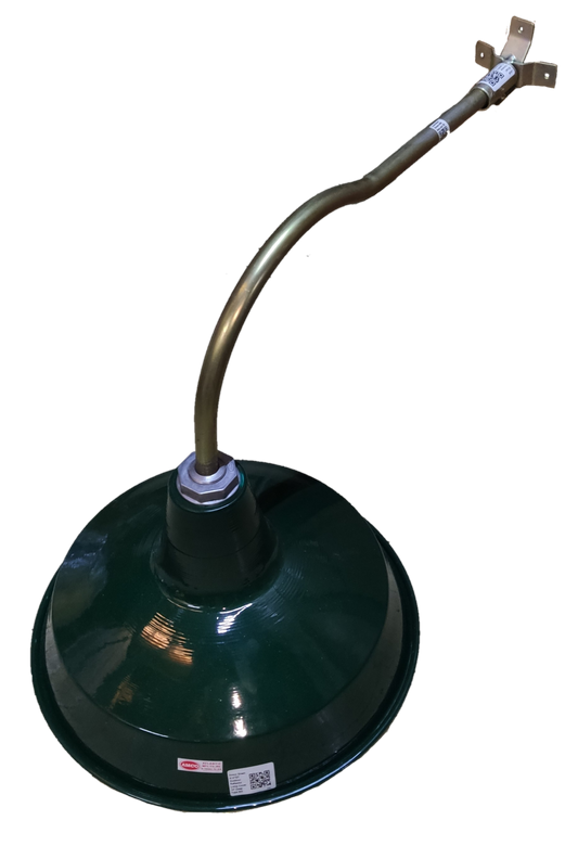Lamp Cover 16" Deep Type with E27 Socket Arm and Claw Foot, Sombrero Green 16" Lamp Cover with E27 Socket Arm and Claw Foot , Lamp Reflector Deep Type 16 Inches with E27 Socket Arm and Claw Foot ( AMCO)